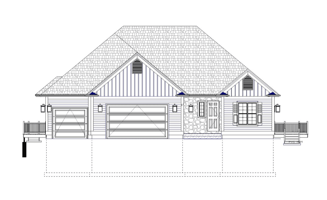 Beauchemin Designs - Custom Home Building Plans Exterior Drawing Beauchemin Designs - Custom Home Building Plans Exterior Drawing