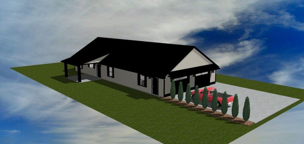 Foofline and Exterior Color Variation Study for Single-Family Home Design 1 Beauchemin Designs - Roof Changes Design Project