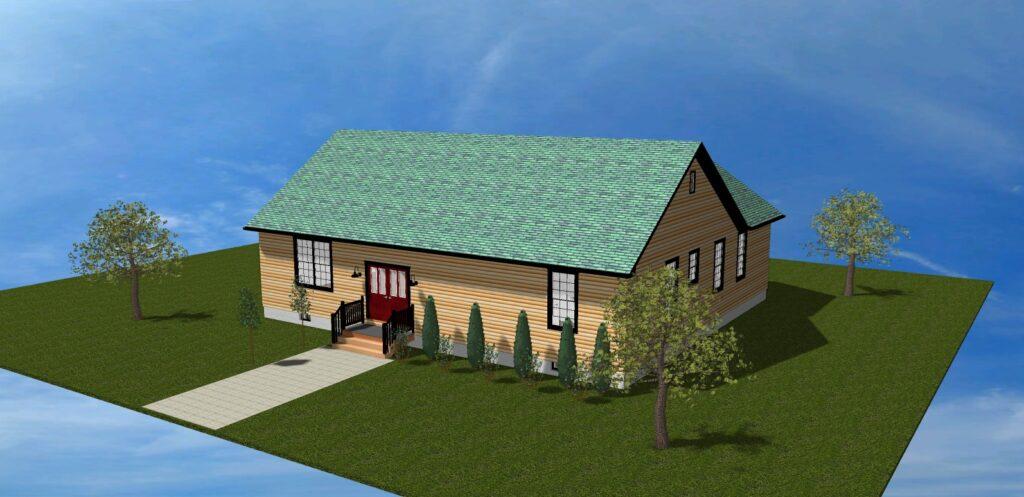 Country Log Home in Rehoboth, Massachusetts 21 One-Level Country Log Home in Rehoboth, MA