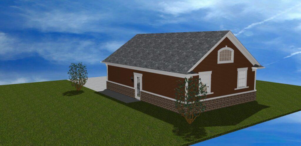 Elegant Custom Two Car Garage, Burrillville Rhode Island 2 Elegant Custom Two Car Garage, Burrillville Rhode Island Rear