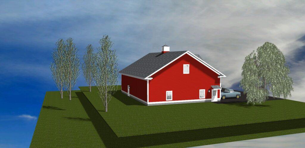Farmhouse Style Oversized Garage in North Smithfield, Rhode Island 2 Farmhouse-Style Oversized Garage in North Smithfield, RI